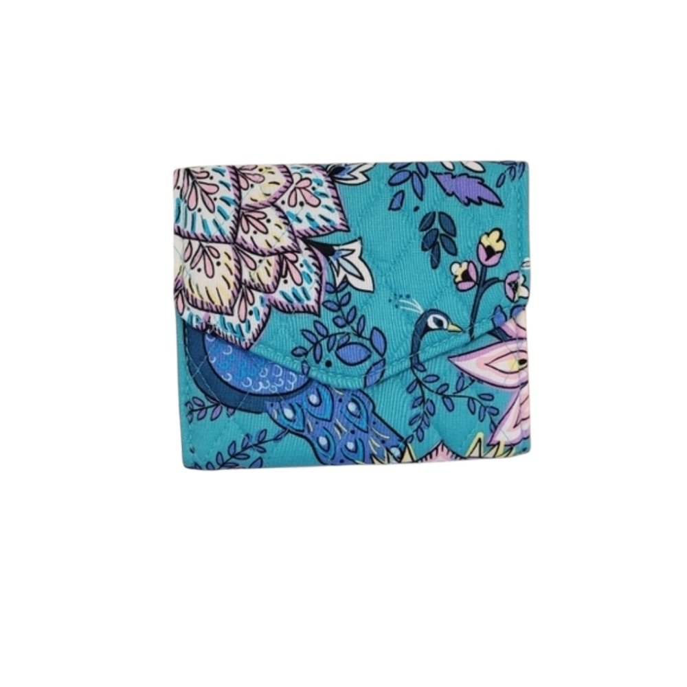 Vera Bradley Crossbody Purse with Tri Fold Wallet in Peacock Garden - Picture 10 of 15